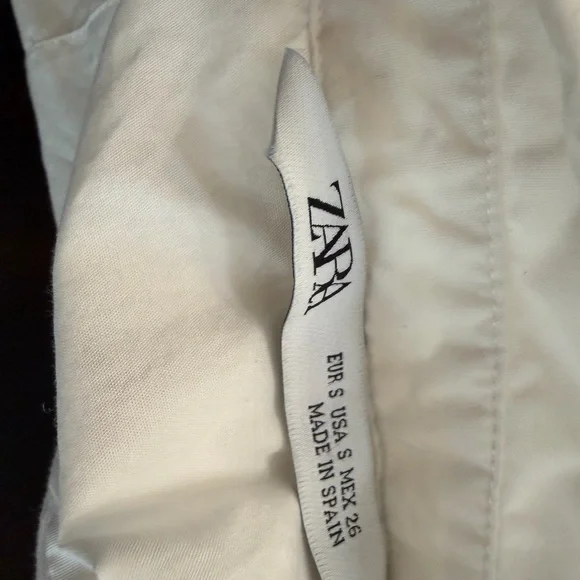 Zara Classic White Shirt size small used - Picture 4 of 6